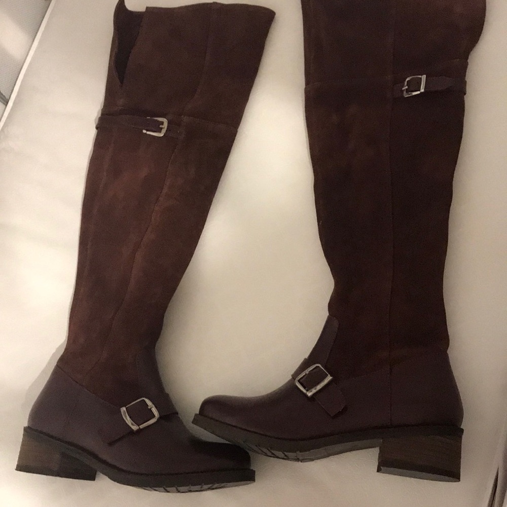 Brand new suede leather boots